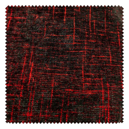 “Rich Red Velvet Textured Apparel Fabric for DIY”