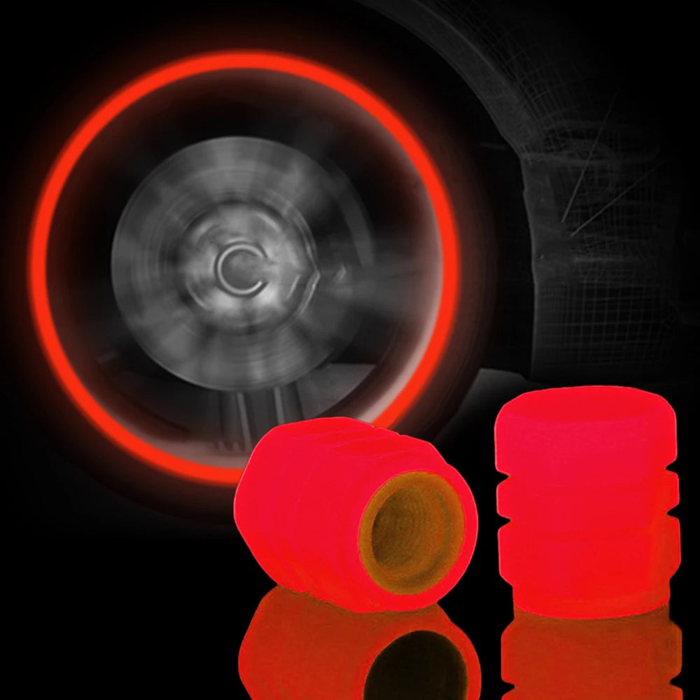 GlowBoost Night Valve Caps for Motorcycles
