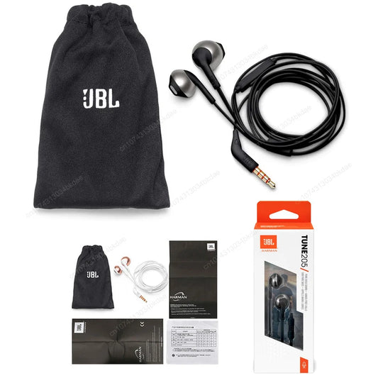 Original JBL T205 3.5mm Wired Earphones