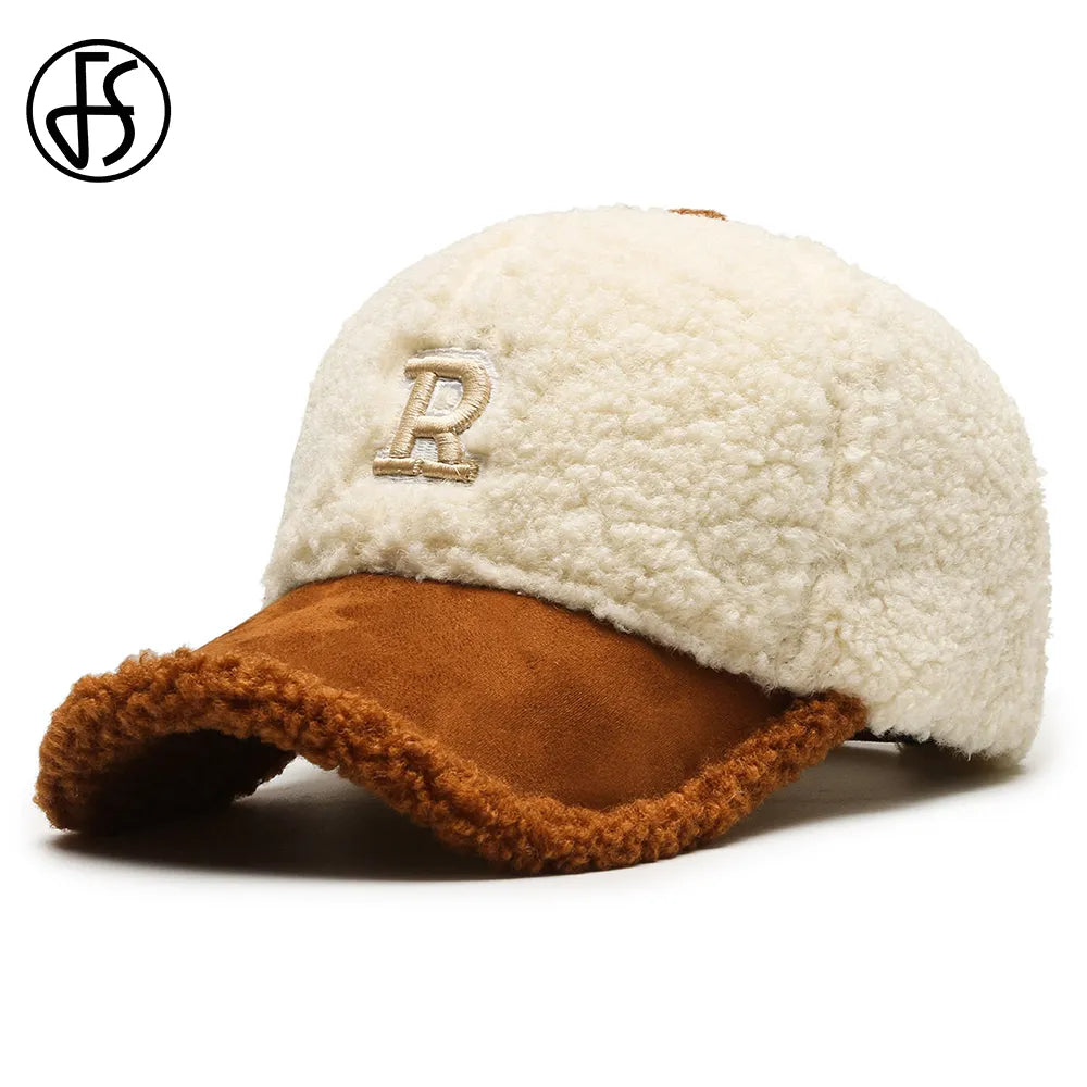 Baseball Cap For Women & men Warm Plush