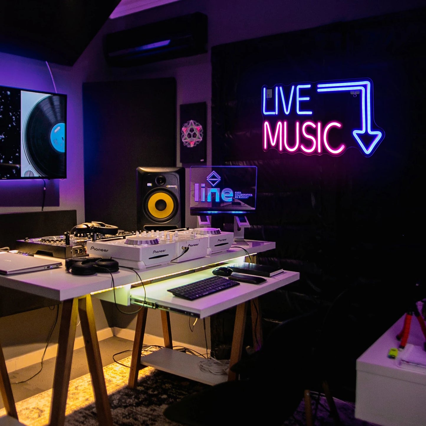 Electric Rock Vibes: LED Neon Art Sign