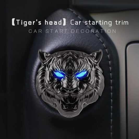 Ignition Bling: Metal Button Cover for Stylish Interiors