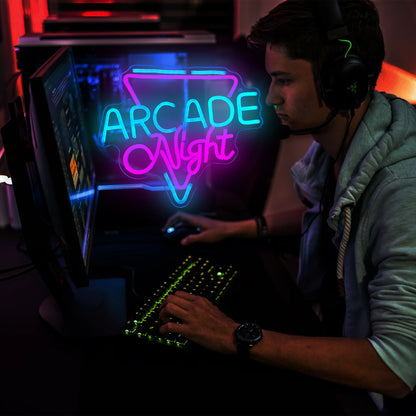 Arcade Night Custom Neon Sign Led Lights