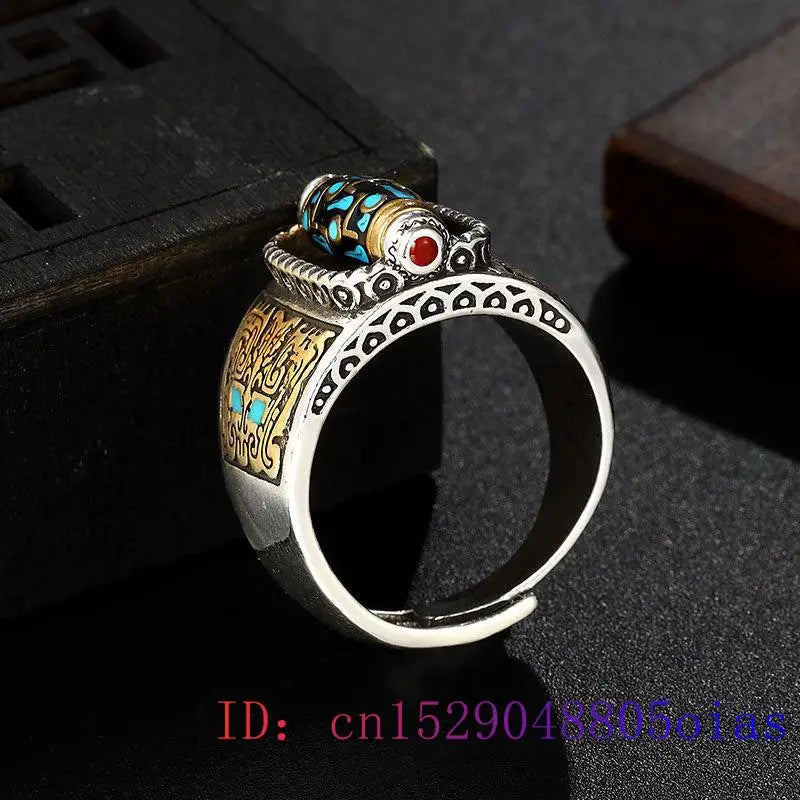 Silver Turquoise Tianzhu Ring