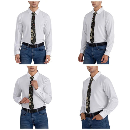Retro Neck Ties for Men Narrow Accessories Party