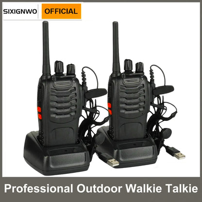 Walkie-talkie Long-distance Professional Civil Outdoor Go On Road Trip Auto One-button Frequency Matching Hand-held Walkie Talki