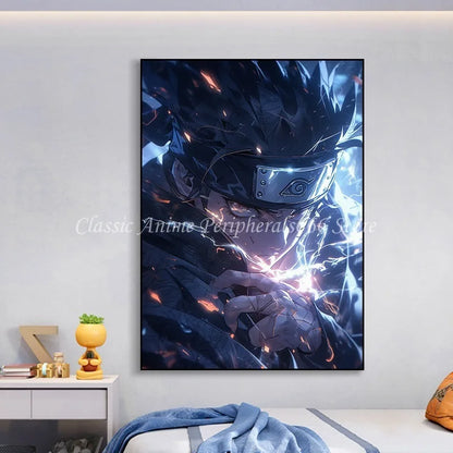 Naruto Kakashi Vibrant Anime Wall Art Poster