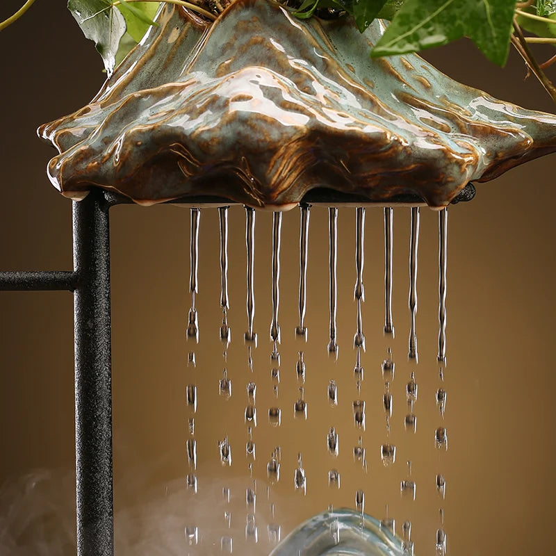 Electric Waterfall Incense Burner Backflow Chinese Smoke