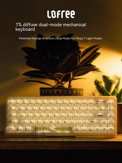 Foggy Dual Mode Mechanical Keyboards Wireless