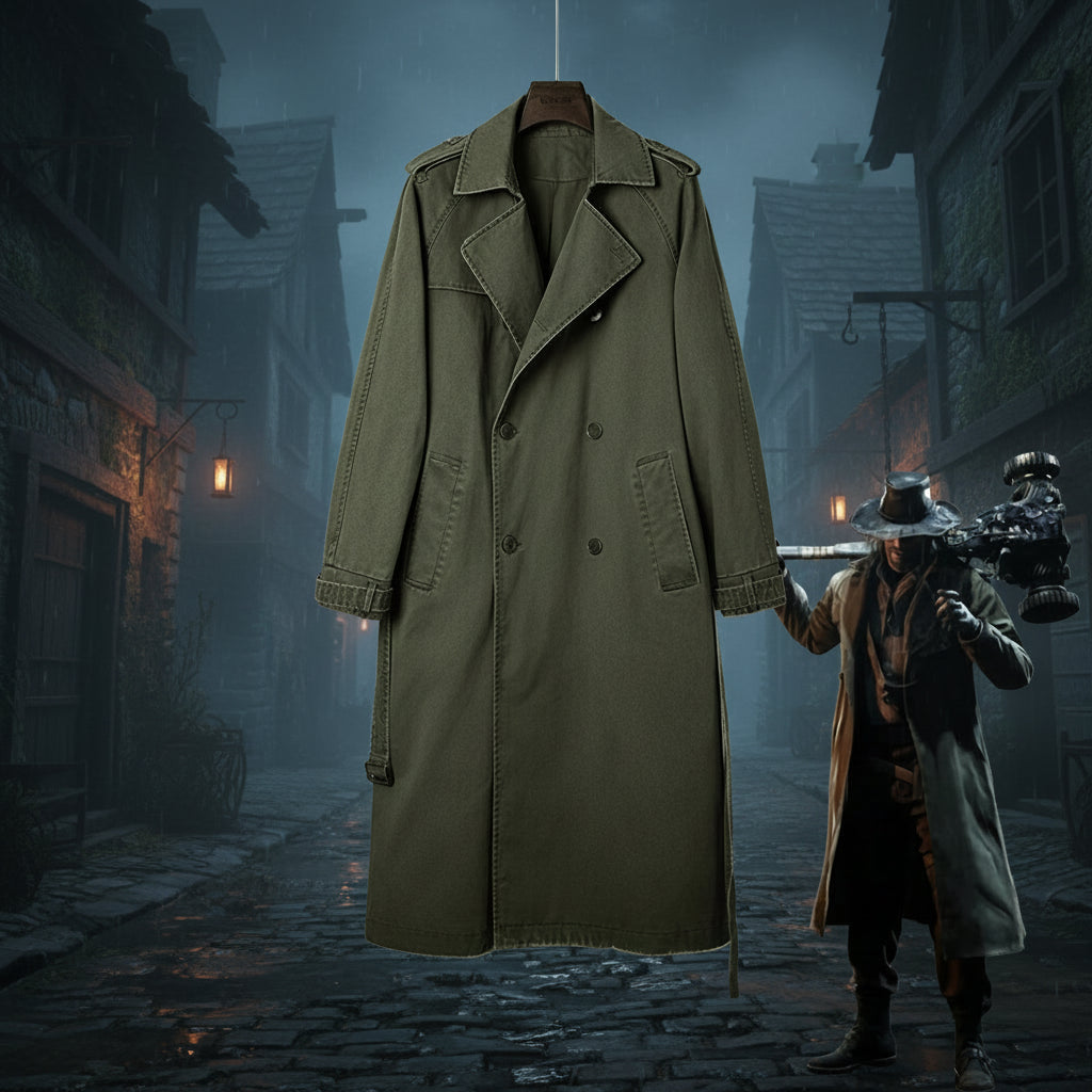 Karl Heisenberg Cosplay Costume — Resident Evil Village · Trench Coat Set