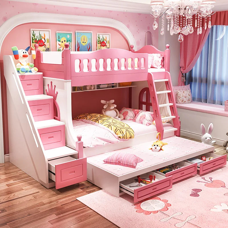 princess bed, solid wood