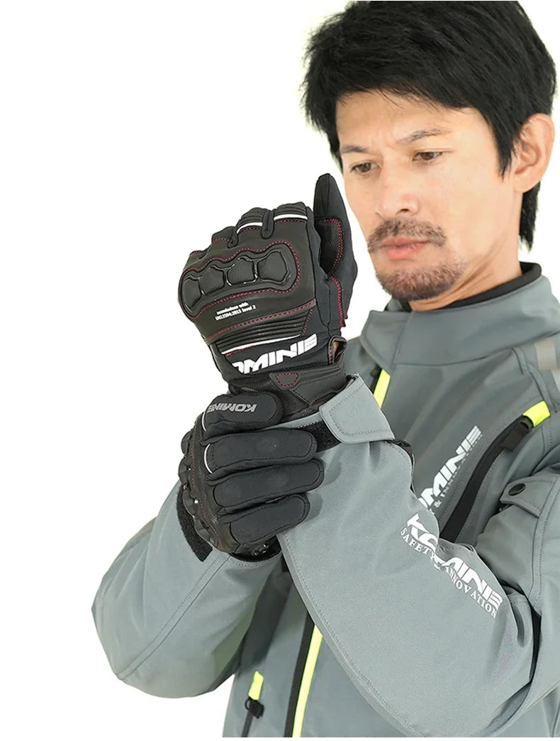 Komine GK-856 Sheepskin CE2 Motorcycle Gloves