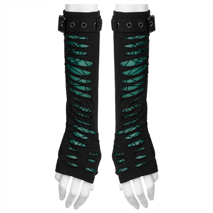 Edgy Elegance: Gothic Spider Mesh Gloves
