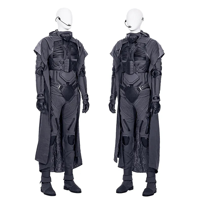 Arrakis Aka Dune Cosplay Costume Armor Suit with Vest Jumpsuit Cape