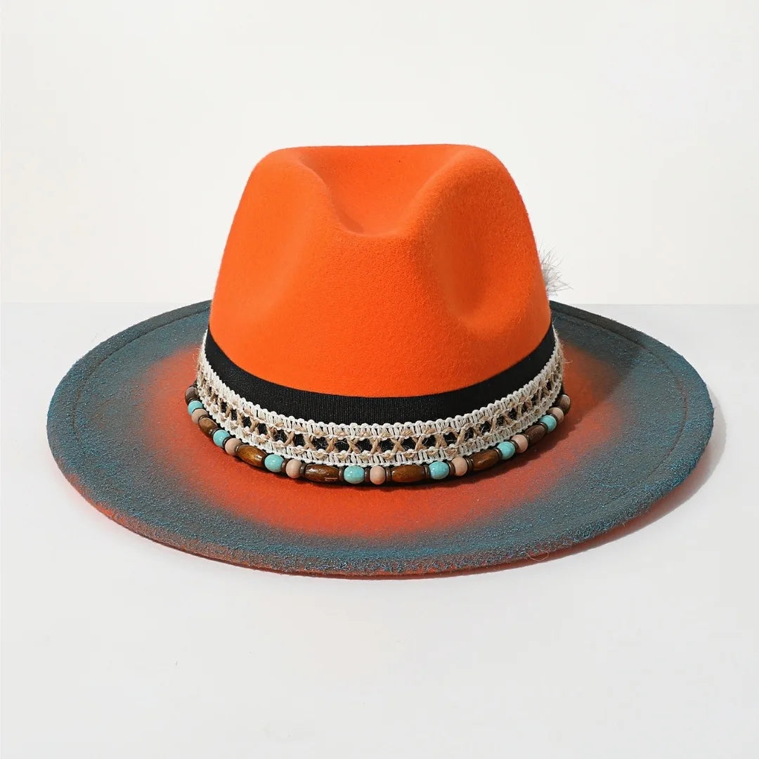 Handmade Suede Fedora Hat — Vintage Jazz