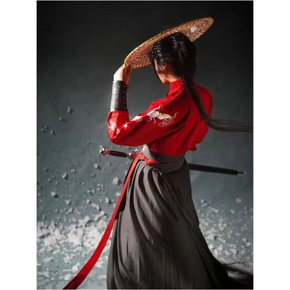 Vintage Knight Hanfu Robe: Cosplay & Dance Attire