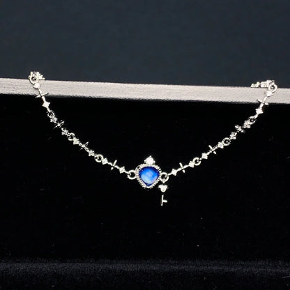 Celestial Crown Silver Moonstone Bracelet