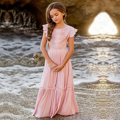 White Flower Girl Wedding Bridesmaid Wear