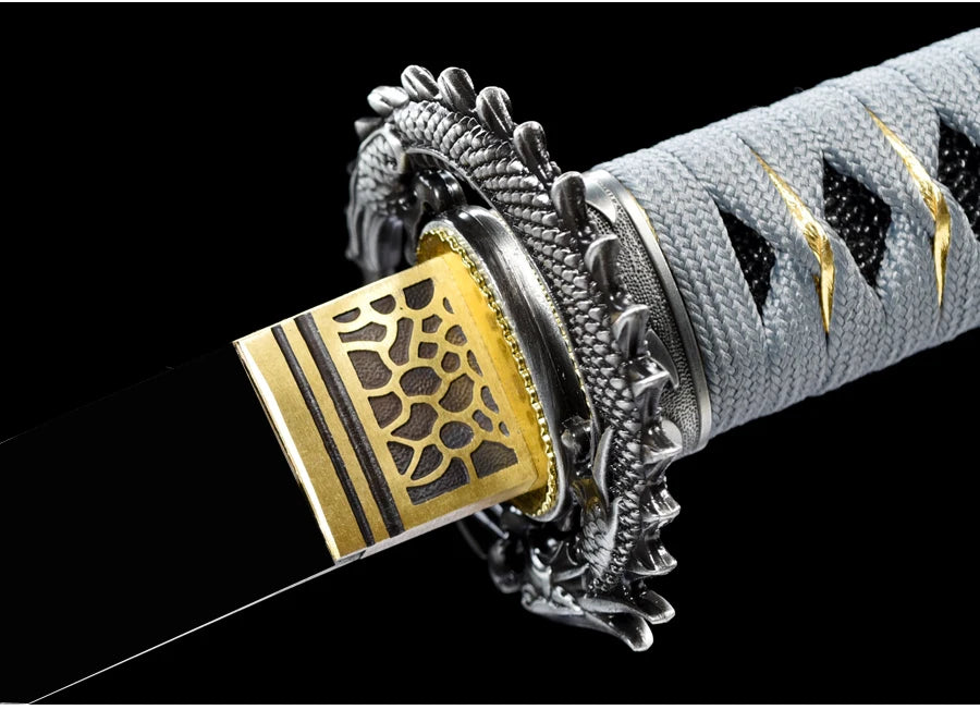 Majestic Dragon Sword Fittings Set for Samurai Blades