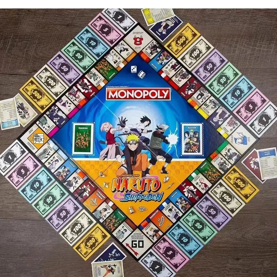 Naruto Monopoly Flight Chess Paper Card Board