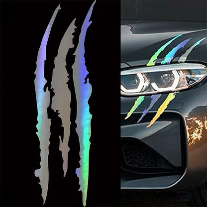 Monster Claw Reflective Decal for Moto & Car