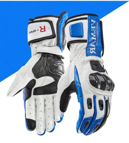 V-176 Touchscreen Leather Riding Gloves - Unisex