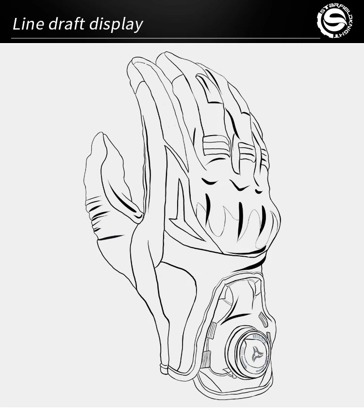 GlideGuard Summer Riding Gloves - Star Field Knight