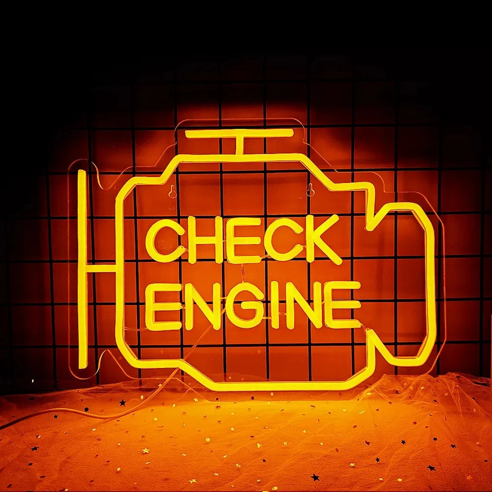 Check Engine Neon Sign Led Light