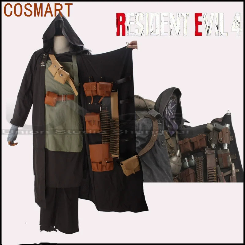 Resident Evil 4 Remake Merchant Men Cosplay Costume