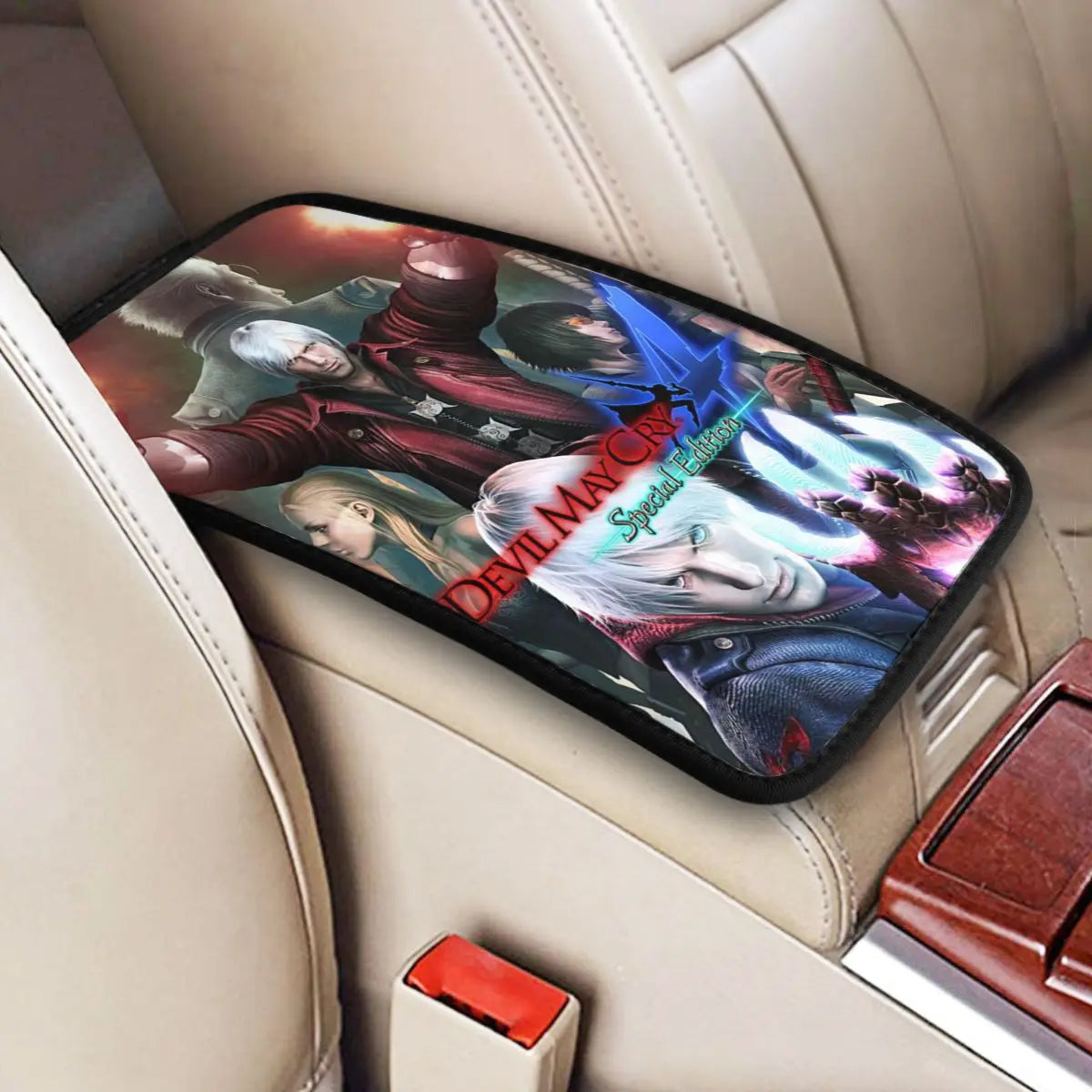 D-Devil Armrest Mat: Gaming Style for Drivers
