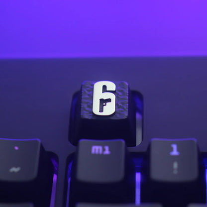 Keystone R6 Siege Metal Keycap for DIY Mechanical Keyboards