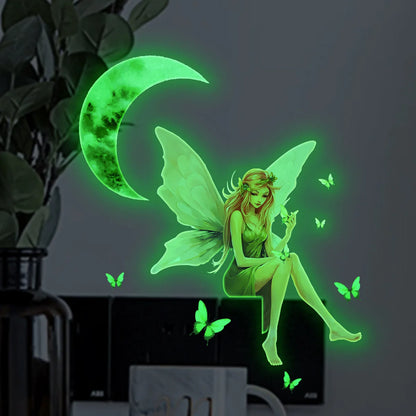 Fairy Elf Fairy Luminous Wall Stickers for Girls Room