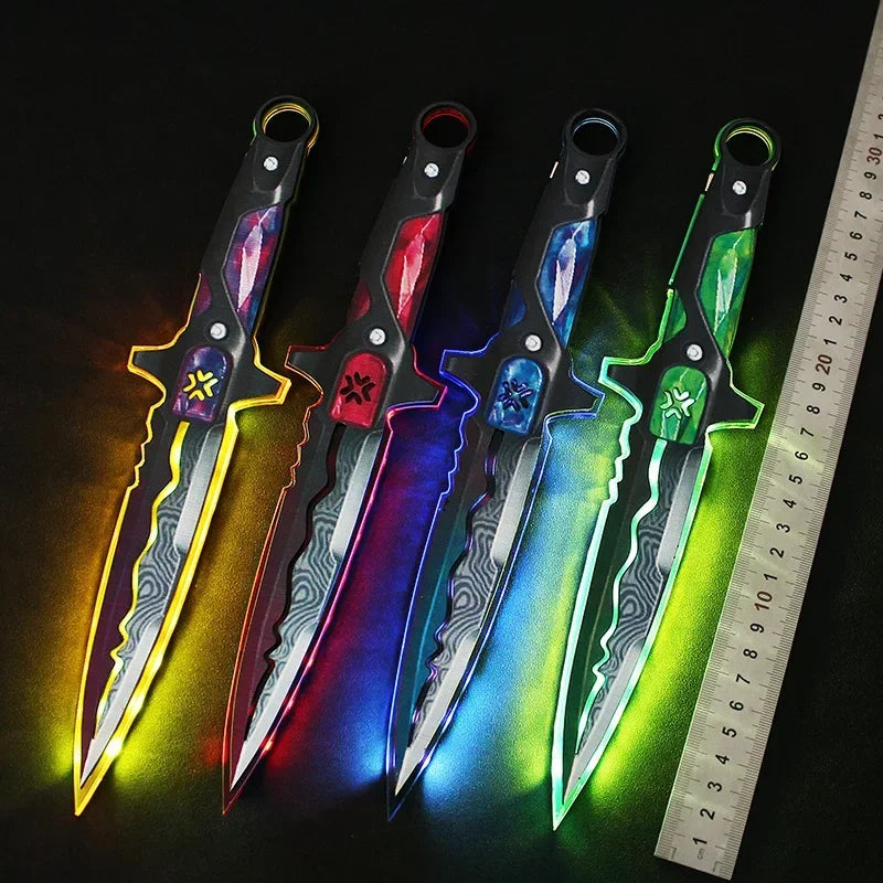 Valorant Weapon 30cm VCT LOCKIN Melee Acrylic Lumines Sword  Knife Cosplay Props Model Game Peripheral Sword Gift Toys for Boys