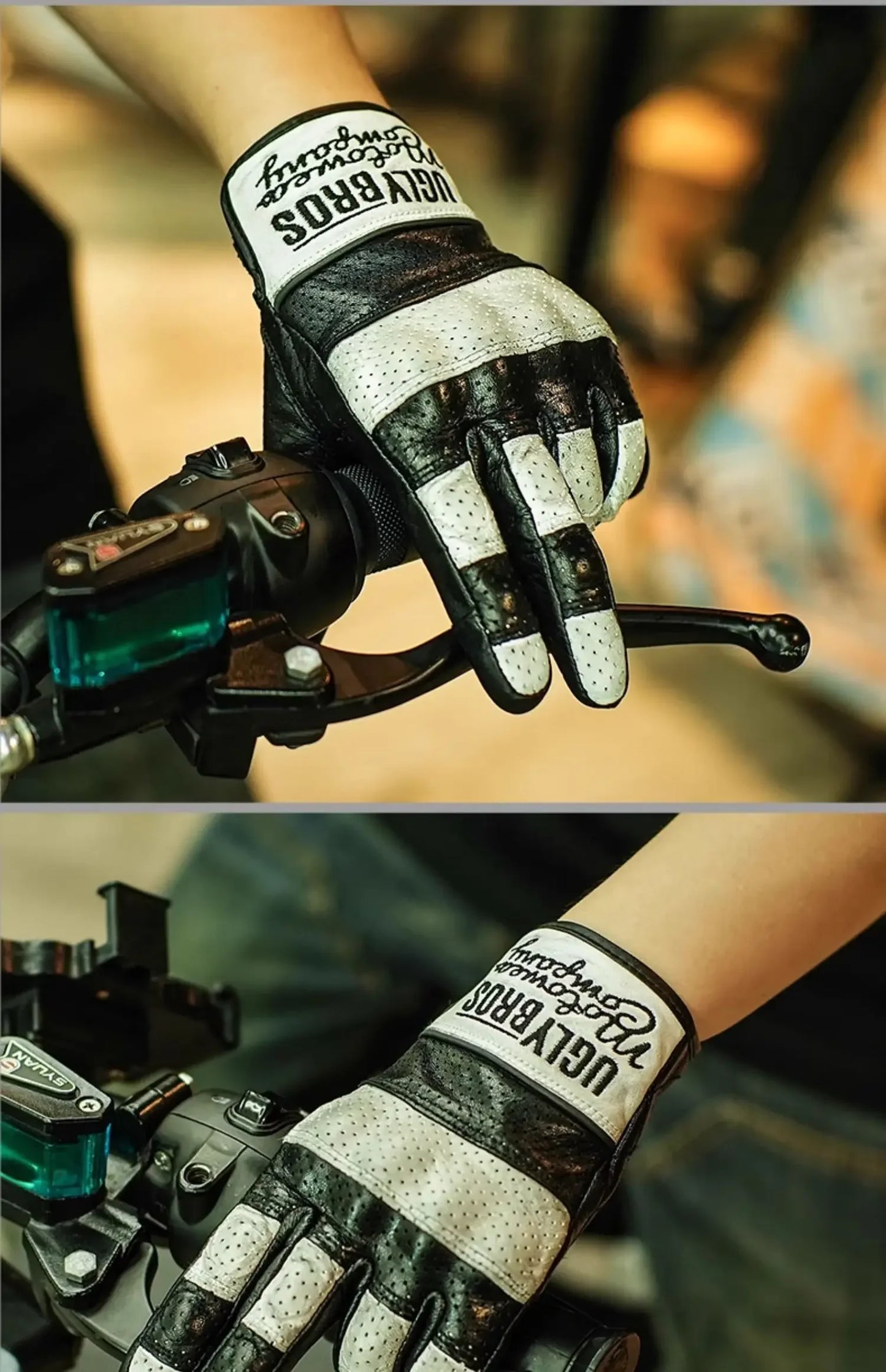 Retro Racer Touchscreen Gloves - Spring & Summer