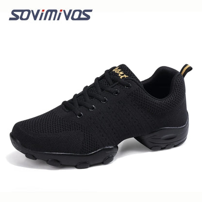 New Soft Sole Men Shoes Sports Anti-skid Square Dance Shoes Sneakers Net Jazz Shoes Fitness Team Performance Shoes