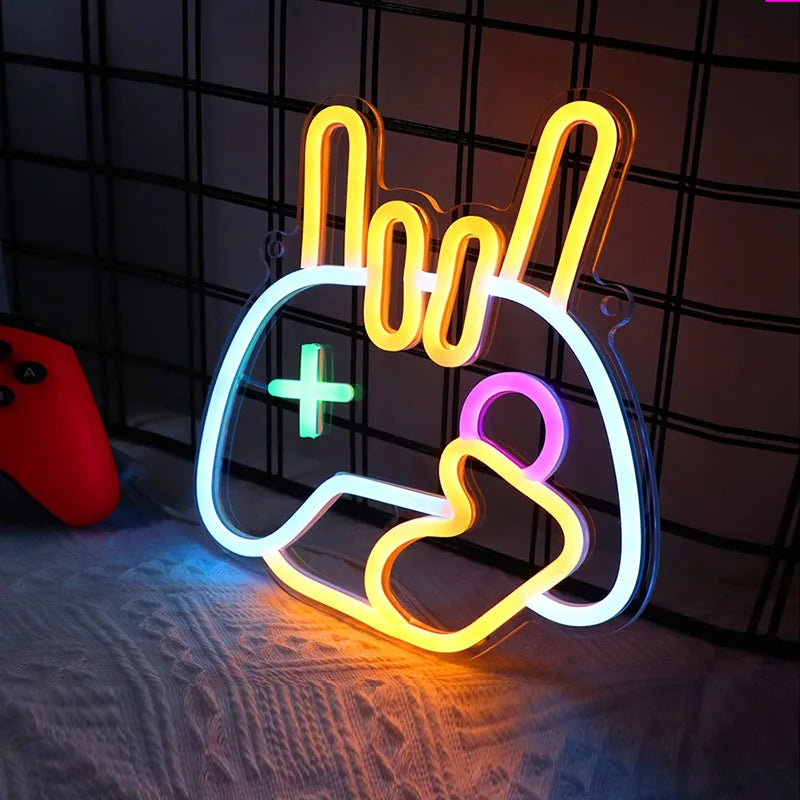 Game Neon Sign Light LED Game Zone