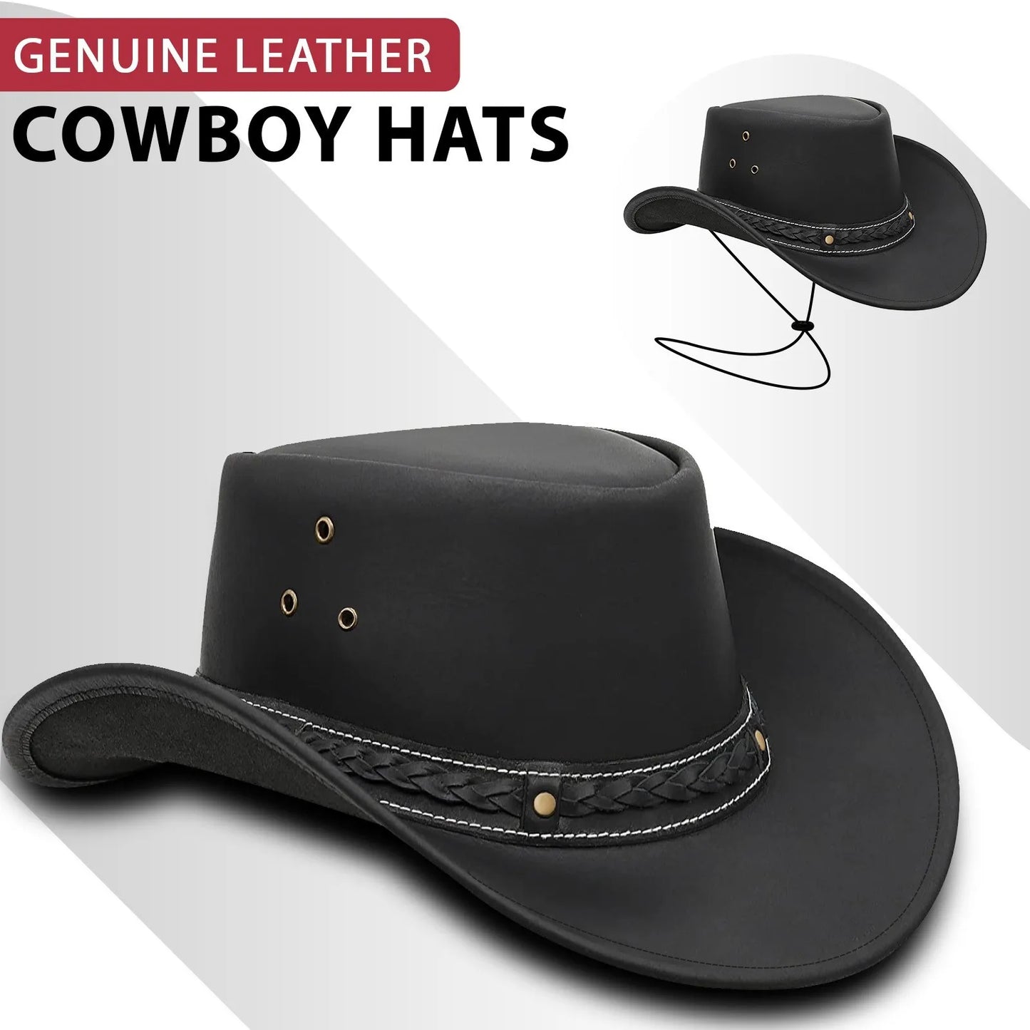 Western Cowboy Hat — Wide Brim · Australian Style