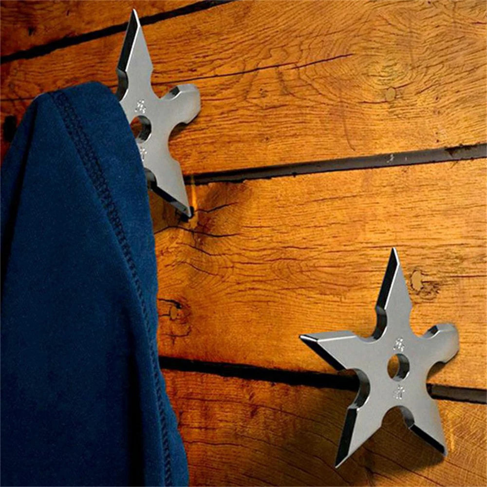 Ninja Star Coat Hook - Stylish Wall Organizer