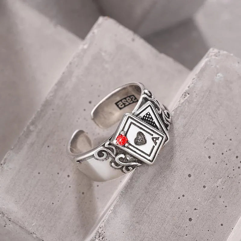 Vintage Playing Cards Rings for Women