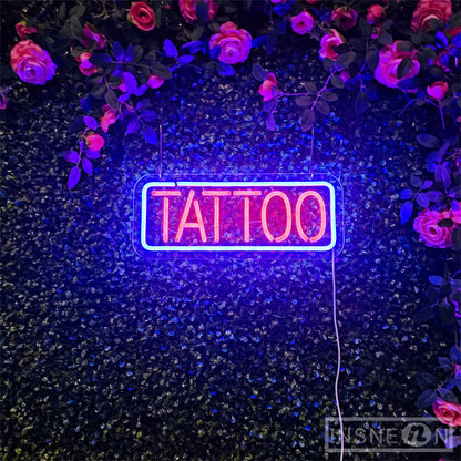 Neon Vibe: LED Tattoo Art Wall Light Decor