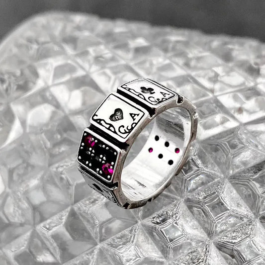 Vintage Playing Cards Rings for Women