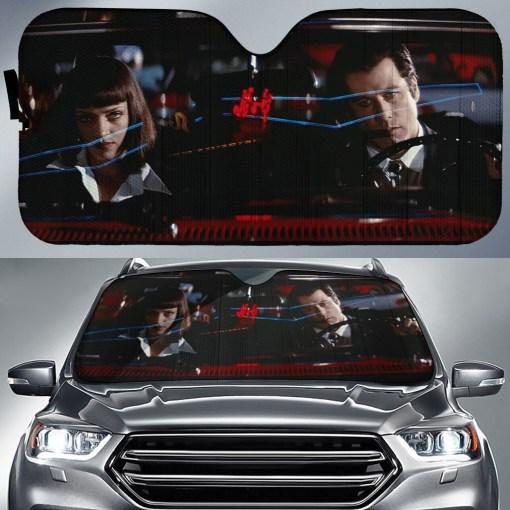 Uma's Cool Shield: Pulp Fiction Car Sun Shade