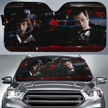 Uma's Cool Shield: Pulp Fiction Car Sun Shade
