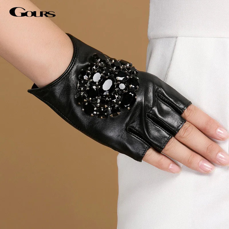 Gours Winter Genuine Leather Gloves