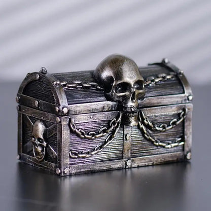 Jewelry Box With Skull & Chains Trinket Collection