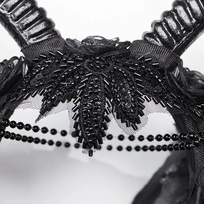 Gothic Enchanted Demon Horn Headpiece