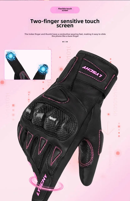 ThermoShield Carbon Fiber Motorbike Gloves