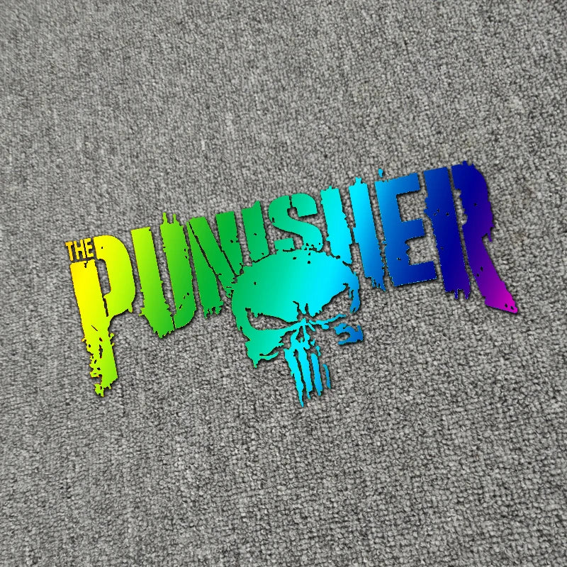Punisher Reflections: Waterproof Helmet Decals & Stickers