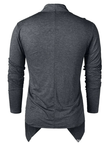 Chic Men’s Solid Cardigan: Casual Style Essential