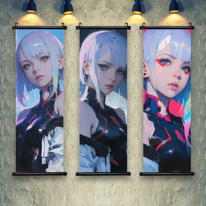 Cyberpunk Rebecca: Vibrant Wall Art